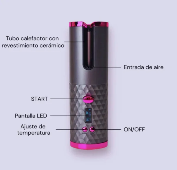 Rizador de Pelo Eléctrico Inalámbrico - Imagen 3